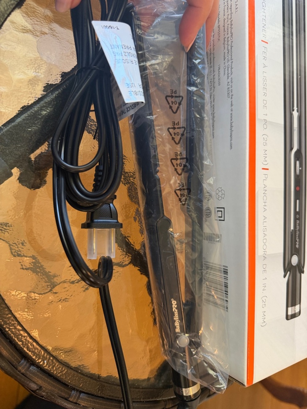BaByliss Pro Black Porcelain Ceramic Hair Straightener - Picture 4 of 12